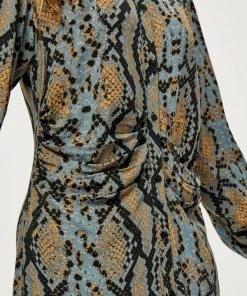 Minus ALYX Robe Chemise Misty Blue Snake Print Femme -SOLDES D'ÉTÉ - Minus Fashion 8bf47df92ab8452faaa7a9b52224647c