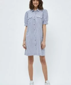 Minus NIVA Robe Chemise Navy Blue Stripes Femme 7 Minus NIVA Robe Chemise Navy Blue Stripes Femme -SOLDES D'ÉTÉ - Minus Fashion 8c7c90150e534cf8808e156b277cb0e9