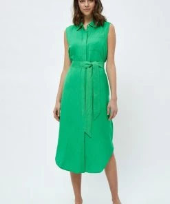 Minus MARLY Robe Chemise Apple Green Femme