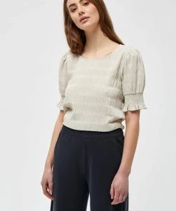 Minus Blouse White Small Checked Femme