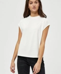 Minus Femme MENA T Shirt Basique Cloud Dancer