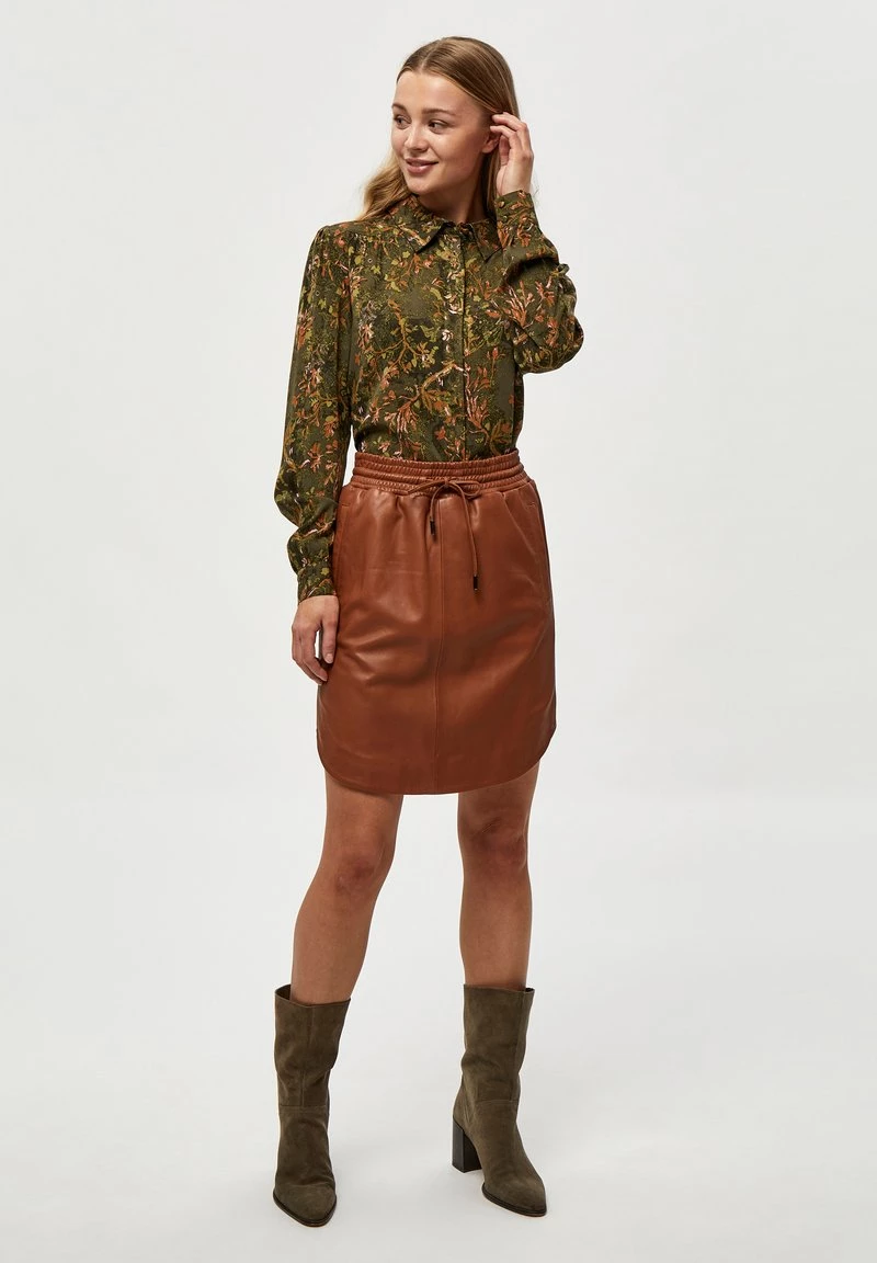 Minus Jupe En Cuir Cognac Femme 4 Minus Jupe En Cuir Cognac Femme – Image 2