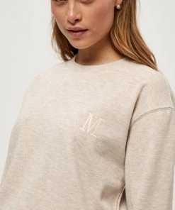 Minus Femme Sweatshirt Sand Melange -SOLDES D'ÉTÉ - Minus Fashion 92b9b3da99244b258a8500baa1ee65e5