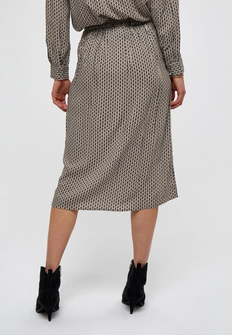 Minus JASMINA Jupe Trapèze Shadow Dot Steel Grey Print Femme 4 Minus JASMINA Jupe Trapèze Shadow Dot Steel Grey Print Femme – Image 2