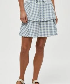 Minus VALIKA Jupe Trapèze Blue Femme