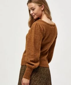 Minus Femme MILLE Pullover Rustic Brown Melange -SOLDES D'ÉTÉ - Minus Fashion 956a1f55011645139f97f1fbcac27e3d