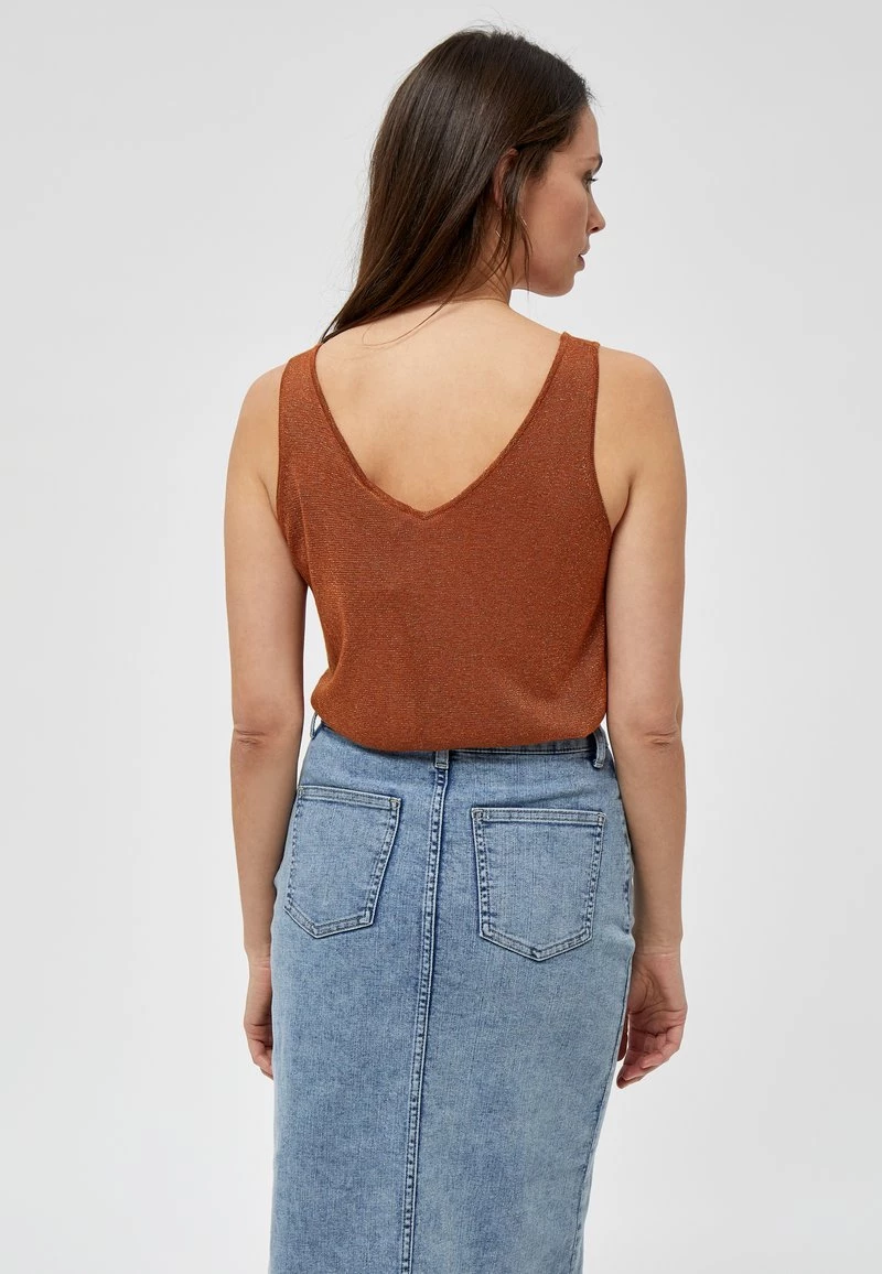 Minus CARLI Débardeur Burned Hazel Lurex Femme 5 Minus CARLI Débardeur Burned Hazel Lurex Femme – Image 3