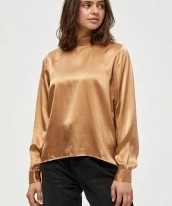 Minus Femme JUSTINE T Shirt à Manches Longues Almond