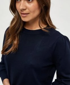 Minus MERSIN Pullover Black Iris Solid Femme -SOLDES D'ÉTÉ - Minus Fashion 98f1eb6f07eb4d0099a1f4cfdd45e82e