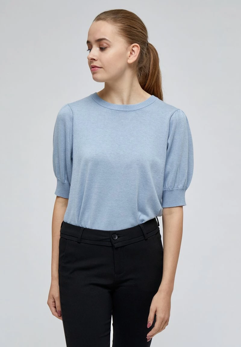 Minus Femme LIVA T Shirt Basique Dusty Blue Melange 3 Minus Femme LIVA T Shirt Basique Dusty Blue Melange