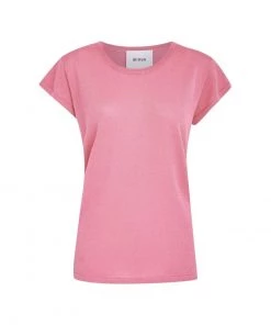 Minus Femme CARLINA T Shirt Basique Pink Flamingo Lurex -SOLDES D'ÉTÉ - Minus Fashion 9a816f822a2547abb424612c48c47e90