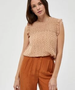 Minus SOUL Blouse Tropical Peach Stripe Femme