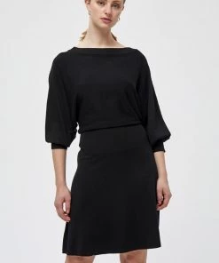 Minus Robe Pull Black Femme