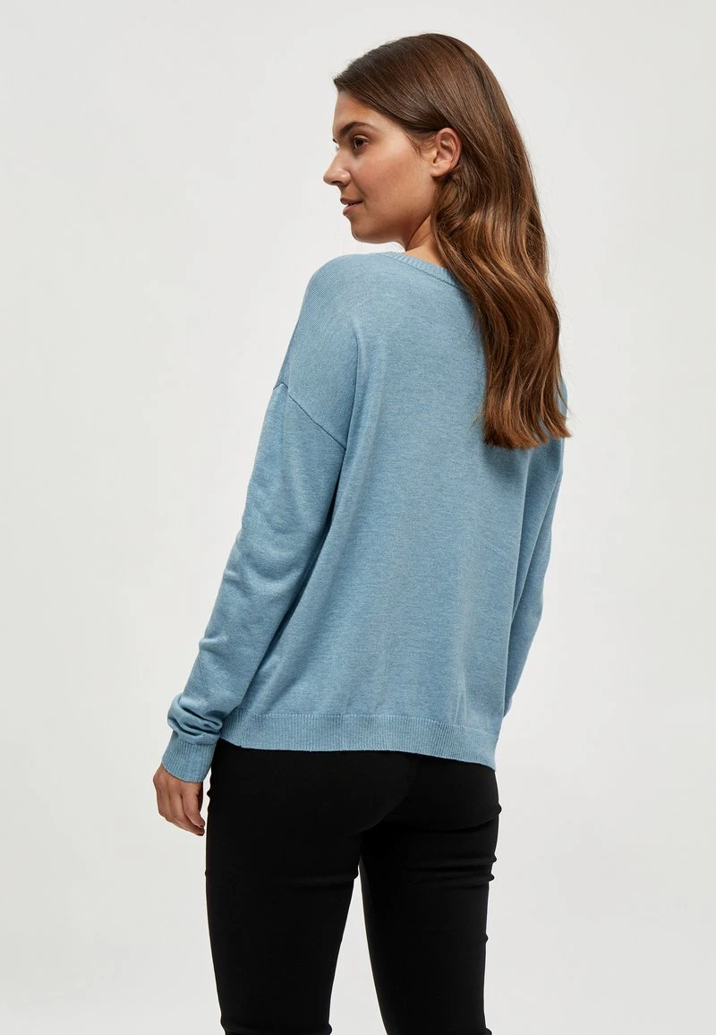 Minus ELNE Pullover Bounty Blue Melange Femme 4 Minus ELNE Pullover Bounty Blue Melange Femme – Image 2