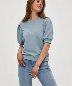 Minus MIKA T Shirt Basique Dusty Blue Femme