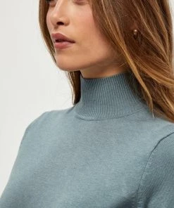 Minus Femme LIMA T Shirt Basique Blue Zen Melange -SOLDES D'ÉTÉ - Minus Fashion a04c542156d14aa38f923d37bdf4518b