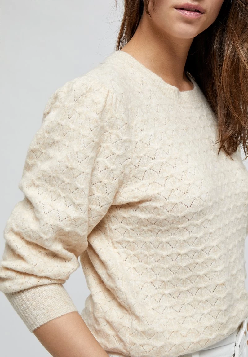 Minus DIANA Pullover Sand Melange Femme 6 Minus DIANA Pullover Sand Melange Femme – Image 4