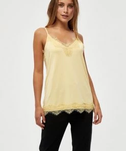 Minus Femme ASA Débardeur Yellow Straw