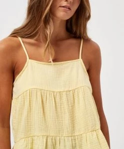 Minus Femme MAVINA Débardeur Light Yellow -SOLDES D'ÉTÉ - Minus Fashion a29a74c734c04809ab054207ebd17830