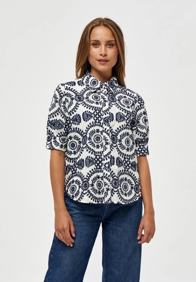 Minus Chemisier Black Iris Embroidery Femme 3 Minus Chemisier Black Iris Embroidery Femme