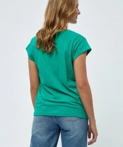 Minus LETI T Shirt Basique Ivy Green Femme -SOLDES D'ÉTÉ - Minus Fashion a30ef1e0254e45aabd9ea8a19ad1c7ca