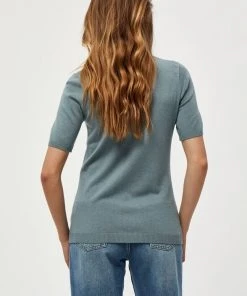 Minus Femme LIMA T Shirt Basique Blue Zen Melange -SOLDES D'ÉTÉ - Minus Fashion a3380318dd5542d689525a809fb8ca4e