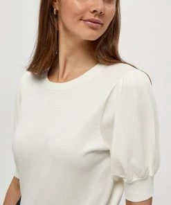 Minus LIVA T Shirt Basique Broken White Femme -SOLDES D'ÉTÉ - Minus Fashion a418649767b74d8fa032b97ca982e5e7