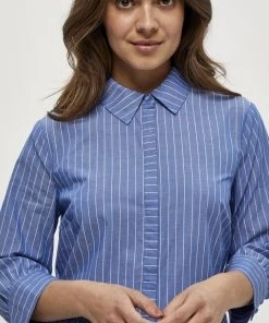 Minus DALINA Robe Chemise Blue Fog St Femme -SOLDES D'ÉTÉ - Minus Fashion a4b38ac4dd9d424fbd7708b768978113