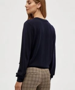 Minus GABI Pullover Black Iris Solid Femme -SOLDES D'ÉTÉ - Minus Fashion a4b603b1c92943f487e739f820c8b352