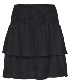 Minus MAVINA Jupe Trapèze Black Femme -SOLDES D'ÉTÉ - Minus Fashion a646879fc72841dabf05b4d3c83af11d