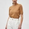 Minus Femme PAMELA T Shirt Basique Almond Melange
