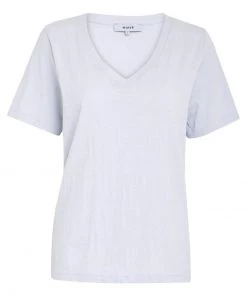 Minus Femme LETI V NECK TEE T Shirt Basique Ibiza Blue -SOLDES D'ÉTÉ - Minus Fashion a7443be35ac24b8c8eba74d6d1fd81a1