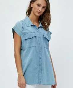 Minus Femme Chemisier Powder Blue