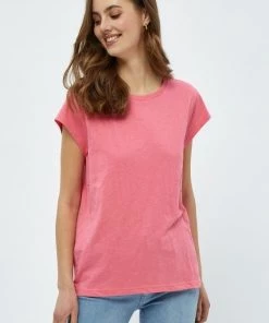Minus Femme LETI T Shirt Basique Pink Flamingo
