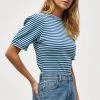 Minus MIAJOHANNA T Shirt Imprimé Frosted Mint Striped Femme -SOLDES D'ÉTÉ - Minus Fashion a94806e26a8546df837adf47e62d3368