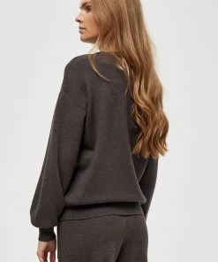 Minus Femme LUPI Pullover Dark Grey Melange -SOLDES D'ÉTÉ - Minus Fashion a987411163c3493b84496fd0c91b38d2