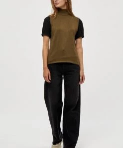 Minus Femme RAKA Débardeur Dark Olive Melange -SOLDES D'ÉTÉ - Minus Fashion a9e9a03ebc6a4b6382e5533309ef38ab