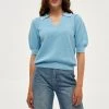 Minus ELVIKA Pullover Pasific Blue Femme
