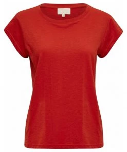 Minus Femme LETI T Shirt Basique Lipstick Red -SOLDES D'ÉTÉ - Minus Fashion ac4f72a2e8c94685baba3a9e657c1785