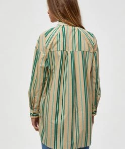 Minus APRIL OVERSIZE Chemisier Ivy Green Stripes Femme 8 Minus APRIL OVERSIZE Chemisier Ivy Green Stripes Femme -SOLDES D'ÉTÉ - Minus Fashion adad2981eeca408cb0e68ade0802c992