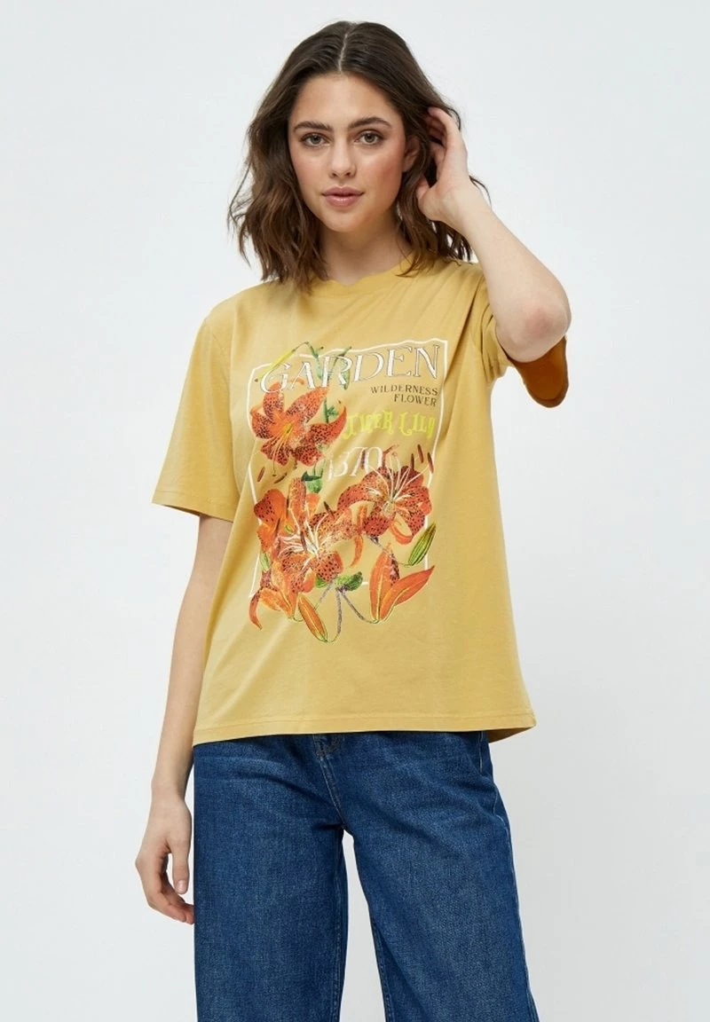 Minus LEMIA T Shirt Imprimé Yellow Straw Femme 3 Minus LEMIA T Shirt Imprimé Yellow Straw Femme