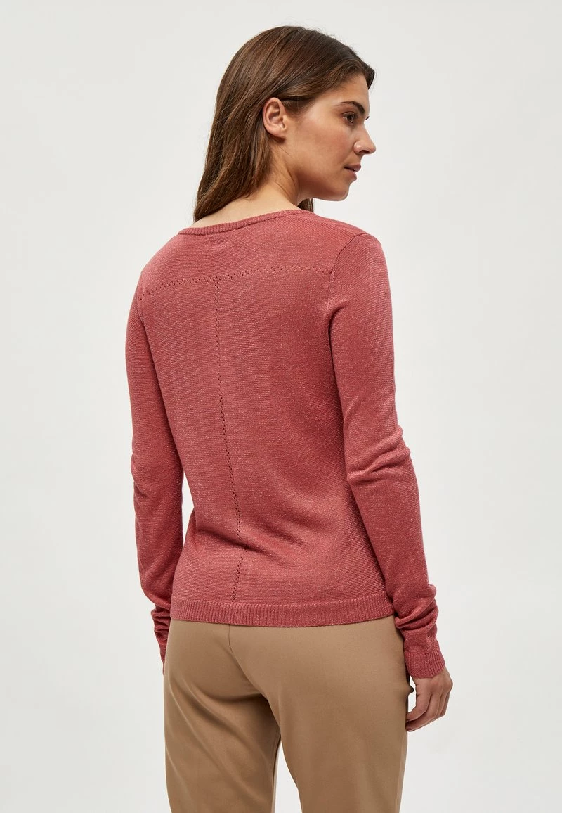 Minus NEW LAURA Gilet Mineral Red Lurex Femme 5 Minus NEW LAURA Gilet Mineral Red Lurex Femme – Image 3