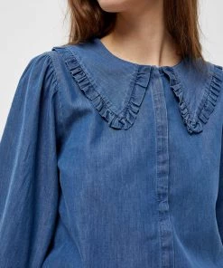 Minus Femme Blouse Dark Denim -SOLDES D'ÉTÉ - Minus Fashion afea563920d64d84964da28127e4a1cb