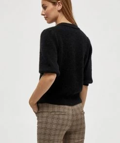 Minus Femme MILLE Polo Black -SOLDES D'ÉTÉ - Minus Fashion b09a8fde544d4b40bde68f051a123e0e