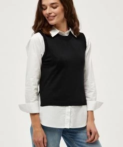 Minus AUGUSTA Veste Sans Manches Black Femme