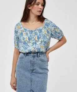 Minus Femme SARANA Blouse Blue Heaven Print
