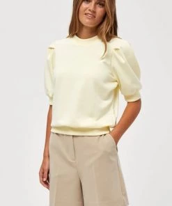 Minus MIKA T Shirt Basique Lemon Sorbet Femme