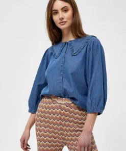 Minus Femme Blouse Dark Denim