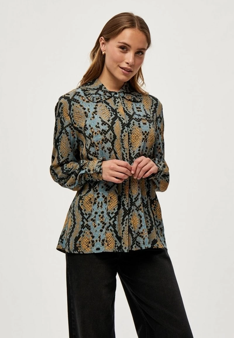 Minus Femme ALYX Chemisier Misty Blue Snake Print 3 Minus Femme ALYX Chemisier Misty Blue Snake Print