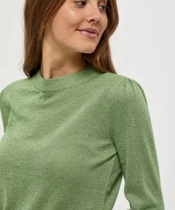 Minus Femme MERSIN Pullover Pistachio Lurex -SOLDES D'ÉTÉ - Minus Fashion b1e9cef1d3af4c46887ca63aa02af91b